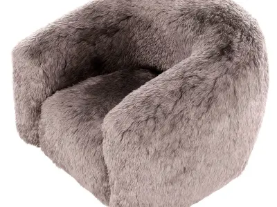 Voskos Fur Chair 3D model