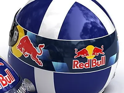 Helmet F1 2008 David Coulthard 3D model