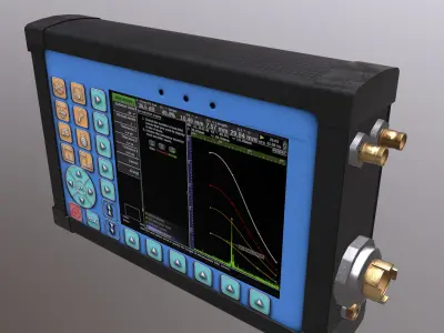 Ultrasonic Flaw Detector Low Poly Low-poly 3D model