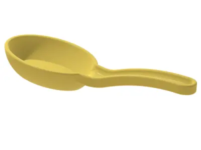 Plastic Soup Spoon 3D print model
