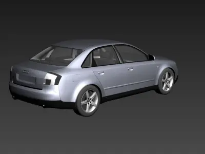 2003 Audi a4 b6 sedan Low-poly 3D model