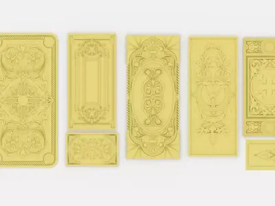 Ornament Curvings Collection  3D print model