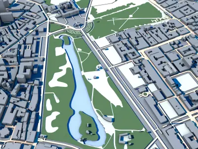 Queen Victoria Memorial Buckingham Palace Monument 3D model