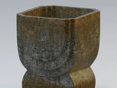 Garden urn planter43 3D model