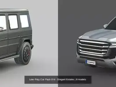 Low-Poly Car Pack 014 - Elegant Estates