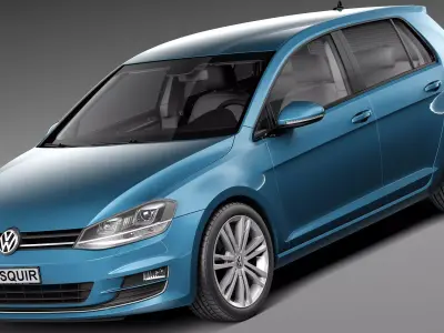 Volkswagen Golf VII 5-door 2013 3D model