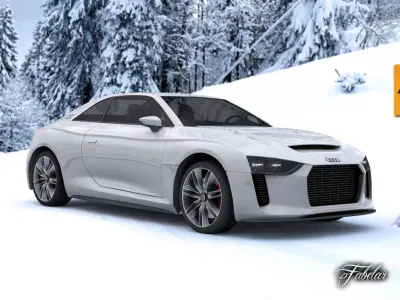 Audi Quattro concept STD MAT 3D model
