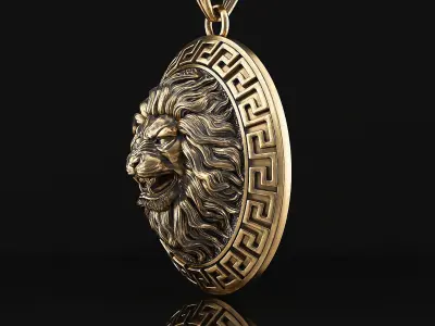 lion pendant a05 3D print model