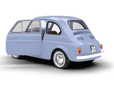 Fiat 500 1959 HQ 3d model  3D model