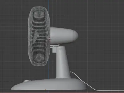 Low-Poly Fan 3D model Free low-poly 3D model