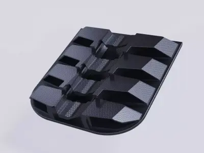 spoiler back lift rear auto garage  3D model