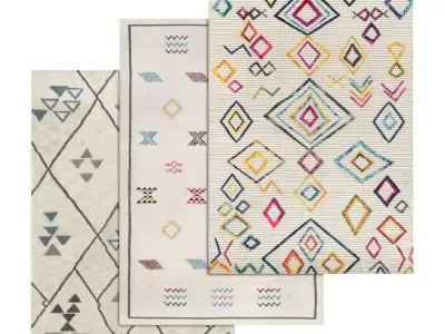 Rug Set 1590 3D model