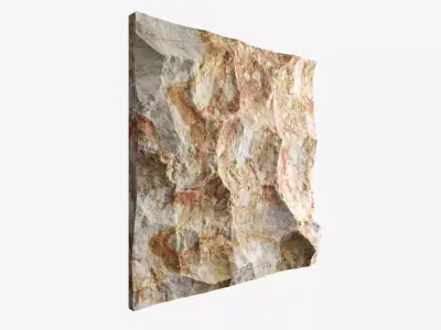444-RockPanel sandstone rock wall art 3D model