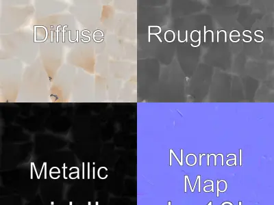 Cartoon-style Soft Puffin Ottoman Low-poly 3D model