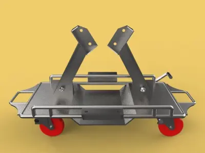 VEHICLE AUTOMOTIVE MOVING JACK DOLLY CAR 3D model