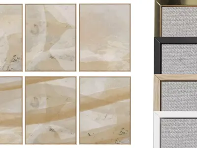 6 Abstract Frames Set 003 3D model