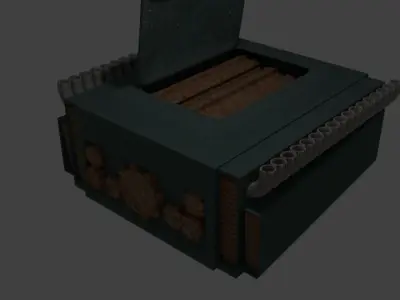 Car engine 3D print model