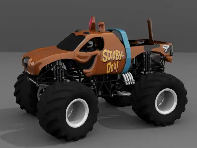 car 4 Wheeler Low-poly 3D model