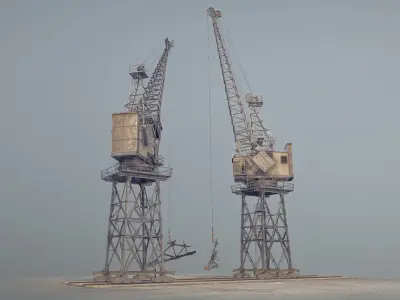 Crane STOTHERT-PITT livery ver-3 Low-poly 3D model