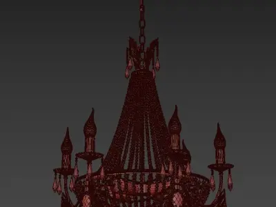  Chandelier Receta E 1 6 6 100 GH 3D model