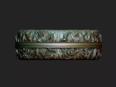 style oak design leaf gothic design royal basic gothic 3D print model