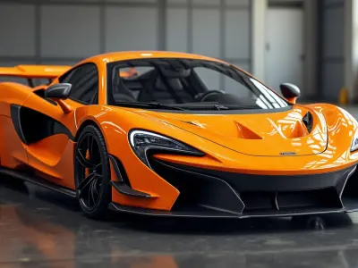 McLaren Senna 2019 lowpoly 3d model Low-poly 3D model