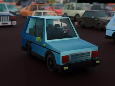 200 Low Poly Vehicles Pack Low-poly 3D model