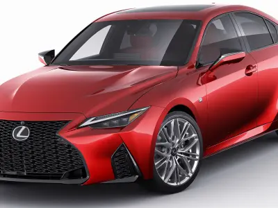 Lexus IS500 F-Sport Performance 2022 3D model