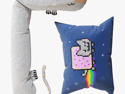 Kids room decor set 001 3D model