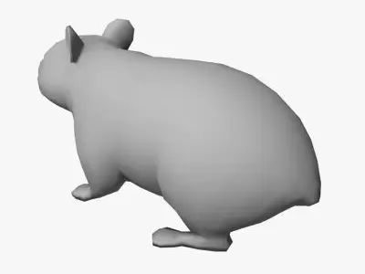 Low Poly Hamster Low-poly 3D model