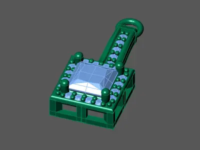 Women Pendants 3DM STL Pendant Renders Details 3D print model 3D print model