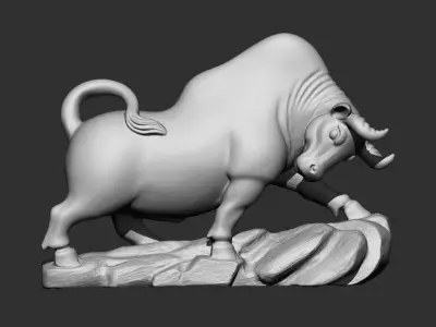 Bull Statue 3D print model