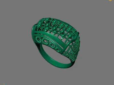 Women Plain Ring Ready STL Models Womens Ring 3d models 3D print model 13