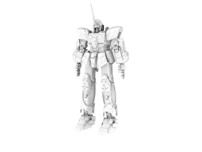 UNICORN GUNDAM Free 3D model