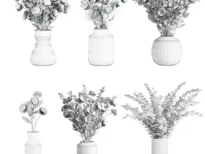bouquet set 3D model 6