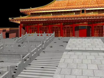 Chinese forbidden city  3D model