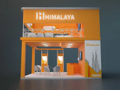 EXHIBITION STAND FROS 36 sqm 3D model