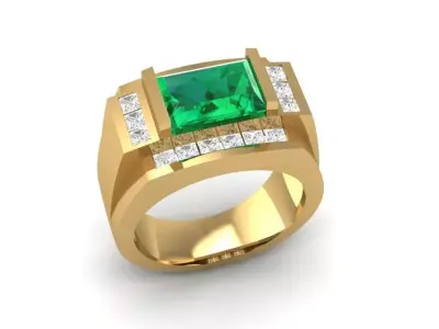 LUXURY DIAMOND RING 43 3D print model