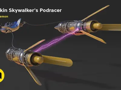 Anakin Skywalkers Podracer 3D print model