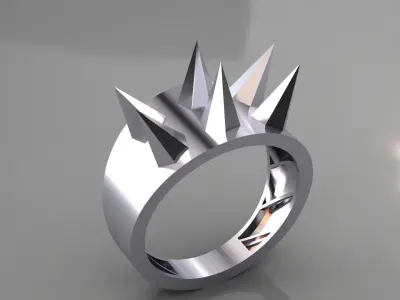Knuckle duster Ring 3D print model