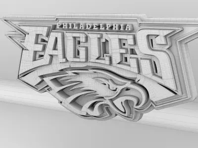 NFL Philadelphia Eagles Sign 3D model