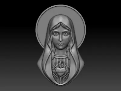 Virgin Mary 10 3D print model