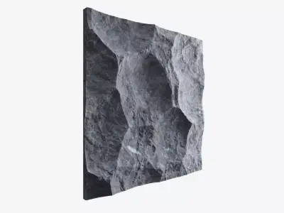 343-RockPanel rock wall art 3D model