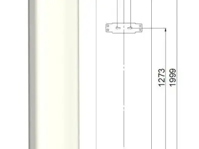 5G passive antenna ASI4517R3v06 Low-poly 3D model