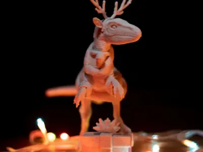 JURASSIC RUDOLPH 3D print model