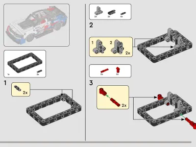 TwindBricks3D - 42153 NASCAR Next Gen Chevrolet Camaro ZL1 3D print model