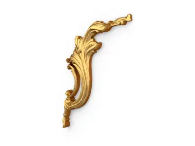 Classic carved  decor ornament 351 3D model