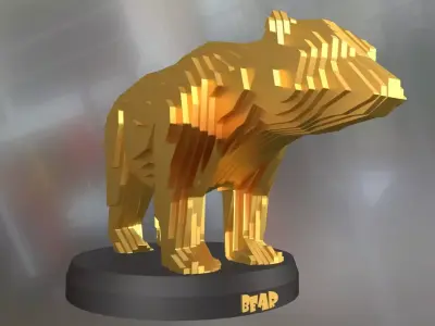 Parametric Bear Low-poly 3D model purchase