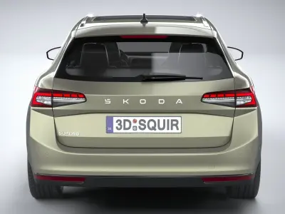 Skoda Superb Combi 2024 3D model
