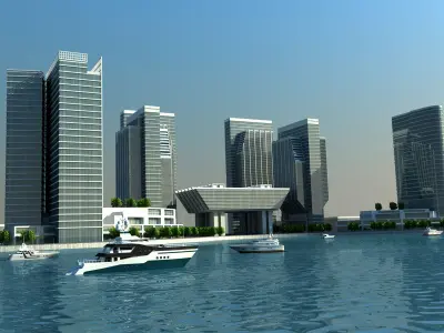 Sowwah Square - Abu Dhabi 3D model